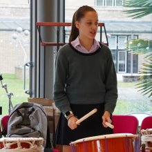 Pupils Immerse in the Vibrant World of Taiko Drumming